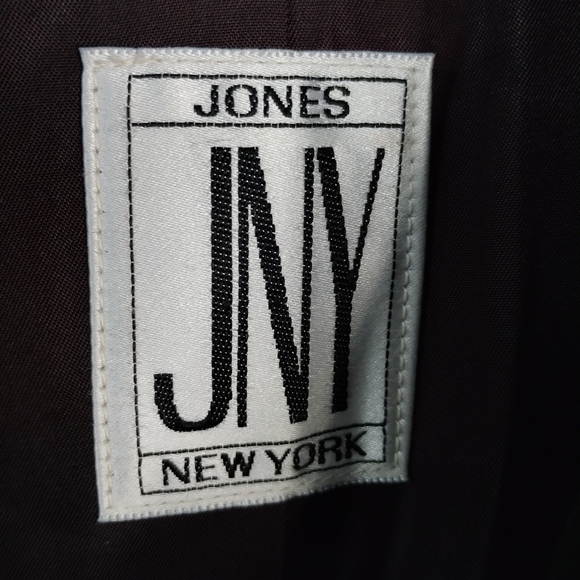 Vintage Jones New York Women's Size L Dark Green Wool Coat - Picture 3 of 7